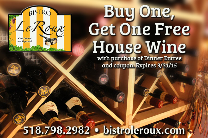 Buy One, Get One Free, House Wine